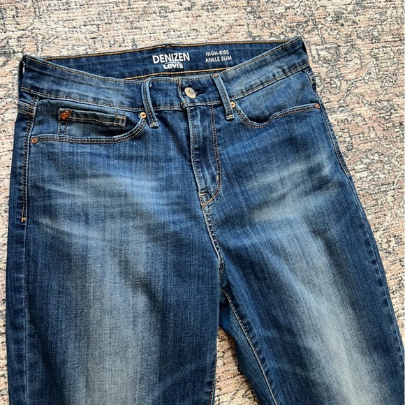 Denizen Levi's Jeans Women’s Size 6 Blue Denim High-Rise Ankle Straight Stretch - Picture 8 of 15
